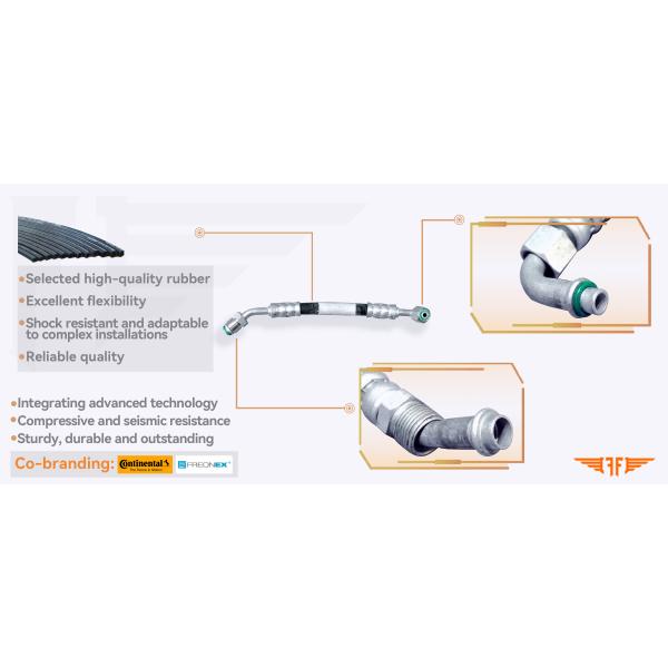 1H0820739C Golf Vento Jetta Automotive Air Conditioning Hoses For III 1.8L