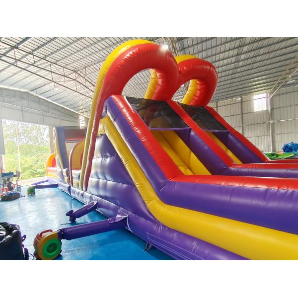 Pvc Tarpaulin Inflatable Obstacle Courses Outdoor Backyard Fun Run Sport For Toddler