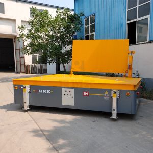 Battery 50T Load Transfer Trolley Trackless Transfer Platform