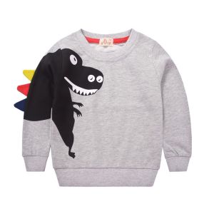 Children'S Sports Shirts Boys' Sweater Cotton Children'S Round Neck Long Sleeves