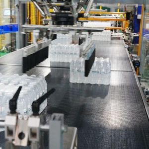 Automated Robot Water Barrel Case Palletizer System For Bottled Water OEM