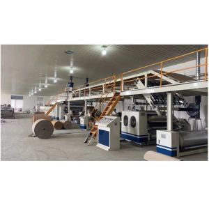 Quality 2 3 5 7 Ply Corrugated Cardboard Making Machine With 4500 KG Production Capacity for sale