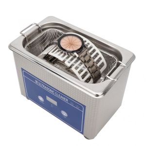 Stainless Steel 800ml 35W Ultrasonic Bath Cleaner Watch Denture