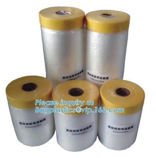Disposable Plastic Car Seat Covers Self Static Cling Masking Film PE Protection