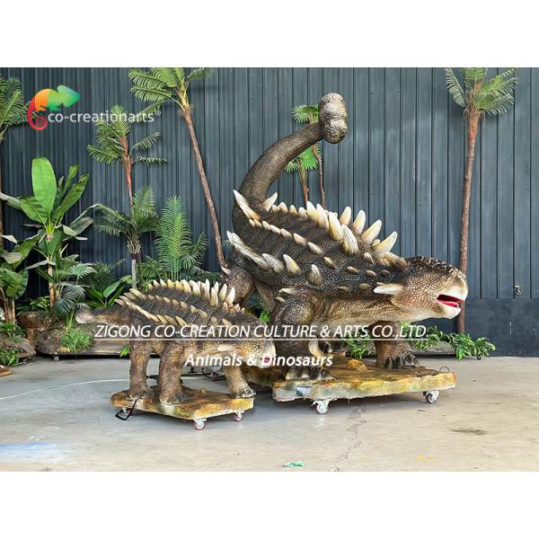 Life Size Animatronic Ankylosaurus Simulation Dinosaurs For Jurassic Attraction