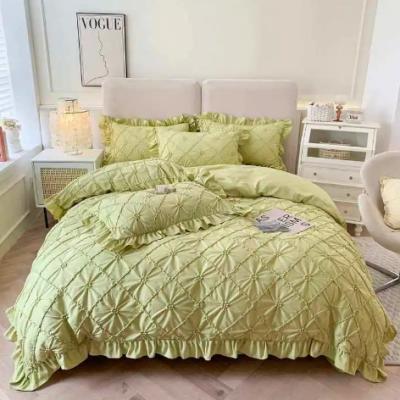 All-Season 100% Cotton Soft Bedding Set with Matching Curtain and Quilt Luxury Egyptian Cotton Set