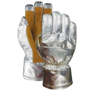 China Flexible Cowhide Leather Firefighting Proximity Gloves Tear Resistance on sale