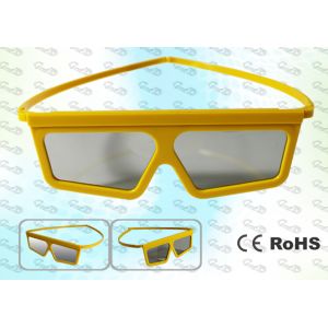Quality Yellow framed Circular polarized 3D glasses CP297GTS06 for sale