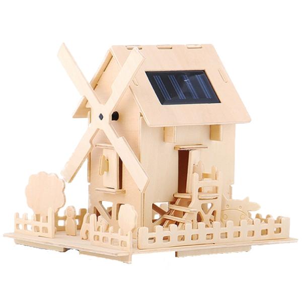 Fashionable Wooden Montessori Toys Solar Learning Toys Solar House