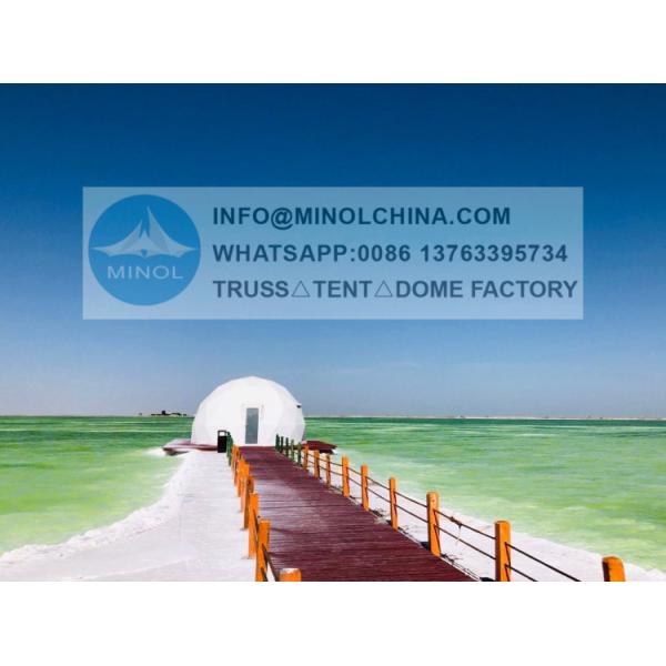 Buy Outdoor 850gsm PVC Geodesic Dome Tent HotDIP Galvanized at wholesale prices
