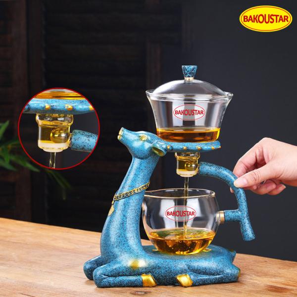 300ml Transparent Deer Type Heat Resistant Glass Teapot