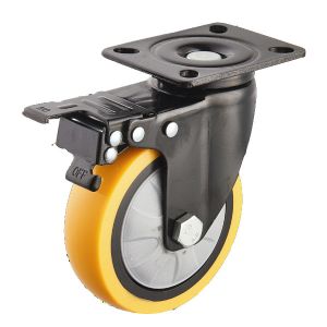 4" 5" Swivel Plate Industrial Casters with Brake