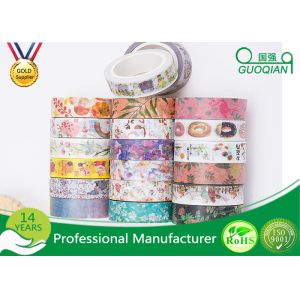 Diary Scrapbook Adhesive Deco Washi Masking Tape For Sealing Envelopes