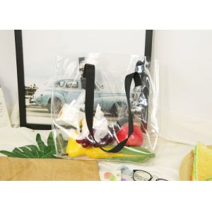 Recyclable Transparent PVC Tote Bag Eco Friendly