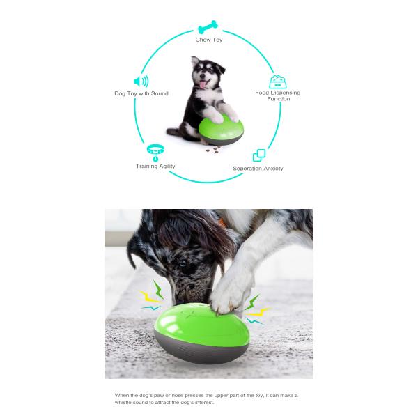 SEDEX Interactive Leakage Slow Feeder Dog Bowl Food Grade Molar With Sound 284g