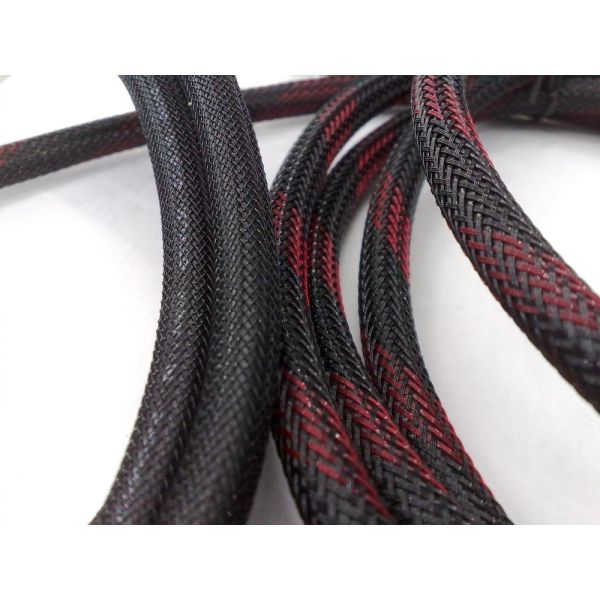 0.22mm Polyester Yarn Anti-fire Black Polyester Monofilament Yarn Expandable Knitted Sleeve Pet Monofilament Yarn