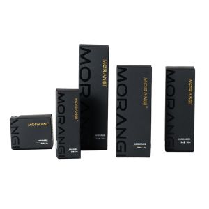 Personalized Perfume Essential Oil Packaging Boxes With Black Custom Design