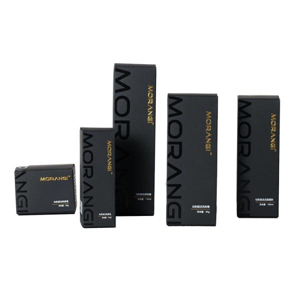 Buy Personalized Perfume Essential Oil Packaging Boxes With Black Custom Design at wholesale prices