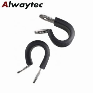 Stainless Steel Strip Type Rubber Band Suspension Clamp for Any Size Car Cable R