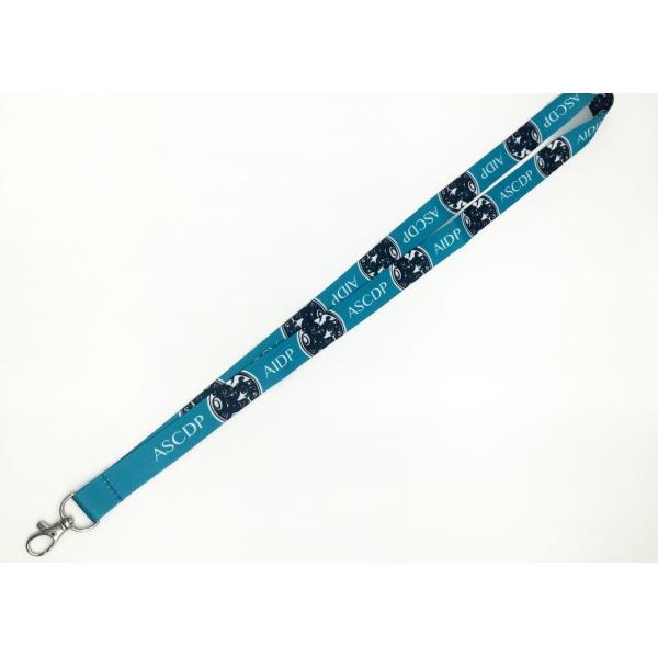 Fantastic Dye Sublimation Lanyards / Id Badge Lanyard With Cake Logo