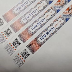 CMYK Printing Security Sticker Custom Personalized Wine Label Gloss Lamination