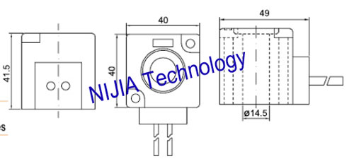 Heat Resistant Φ14.5 220V AC Solenoid Coil for K23JD-20 K23JD-25 Valve