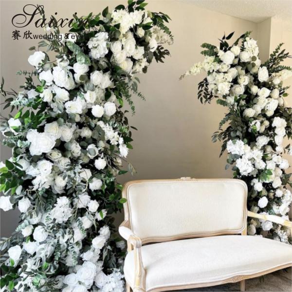 Wedding Backdrop Arch Sheep Horn Door Flower Arrangement Stand Metal Wedding Decoration Backdrop Arch