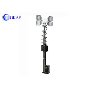 20M Height 50KG 48000lm Vehicle Mounted Telescopic Mast