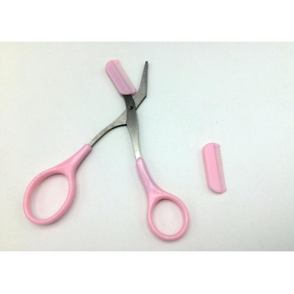 Pink Eyebrow Shaping Scissors / Tattoo Accessories For Microblading 40 G