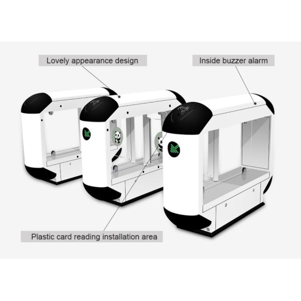 Width 600mm High Security Kindergarten Swing Barrier 1200*200*900mm