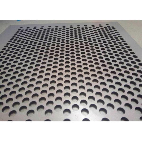 Decorative Perforated Metal Mesh Screen / Metal Perforated Sheet Customized Size