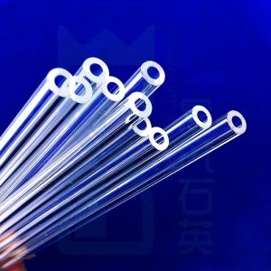 Transparent Heat Resistant Silica Quartz Glass Tube Large Diameter Morse 6.5