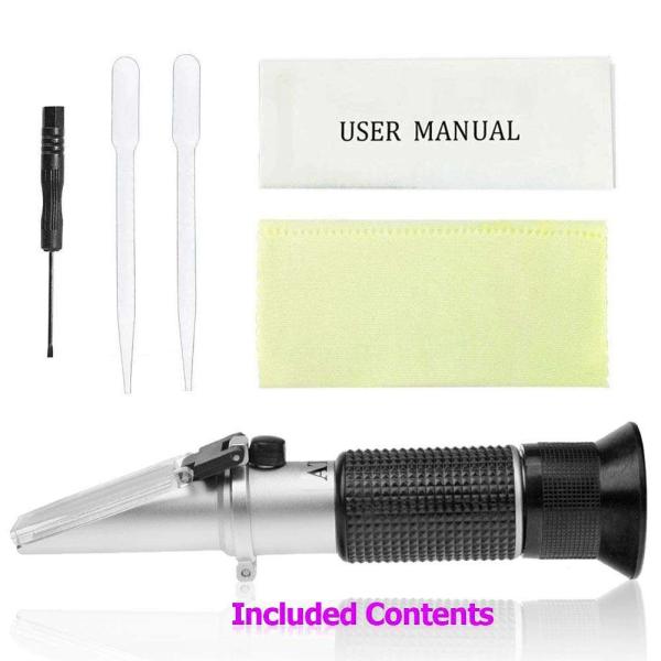 Customized Handheld Refractometer Brix 0-32% for Measuring Sugar in Juice and Fruits