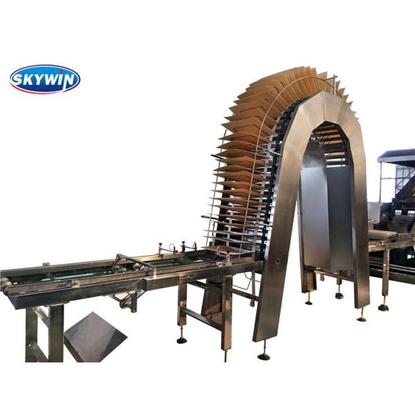 Automatic 75 Moulds 240kg/Hr Wafer Biscuit Manufacturing Equipment