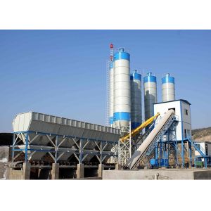 HZS120 Compact Ready Mix Concrete Plant , Precast 120m3/H Concrete Mixing Plant