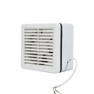 Plastic Square Wall Mounted Bathroom Exhaust Fan with Louver Net and Axial Flow