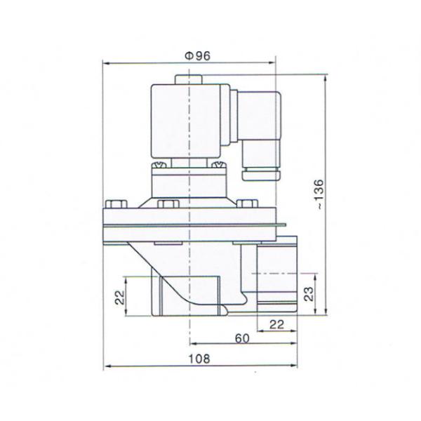 1 Inch DN25 Right Angle DMF Series Aluminum Alloy Body DMF-Z-25 Electric Pulse Jet Valves For Dust