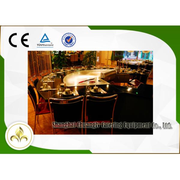 Induction / Electric Teppanyaki Table Hibachi Japanese Grill With Ventilation System