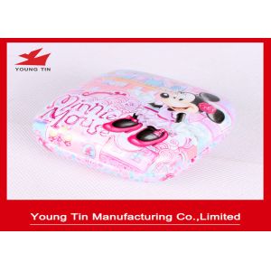 Empty Custom Printing Metal Cosmetic Tins , Glossy Finished Cosmetic Sample