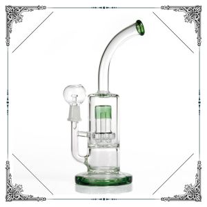 Showerhead Perc Glass Bongs Hookah Smoking Pipes Thickness 5mm