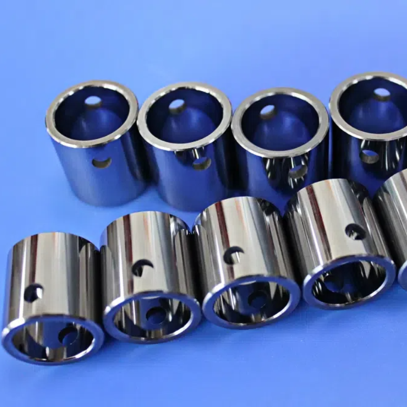 China Non-Magnetic WC-Ni Alloy Tungsten Carbide Sleeve with Precision Holes for MRI & Semiconductor Equipment on sale