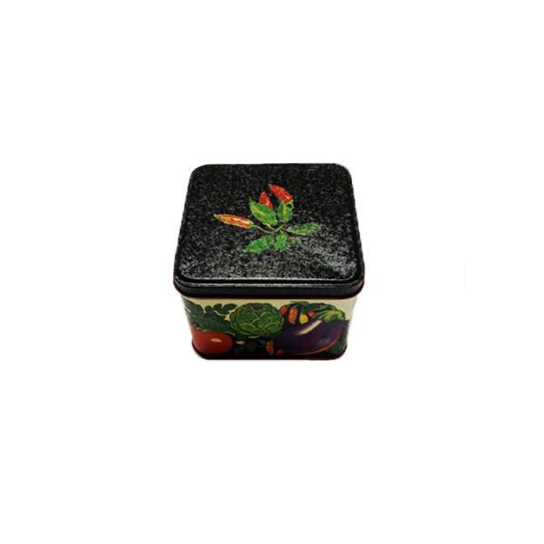 Buy Colorful Square Tin Can For Gift Packaging Customized Logo Acceptable at wholesale prices