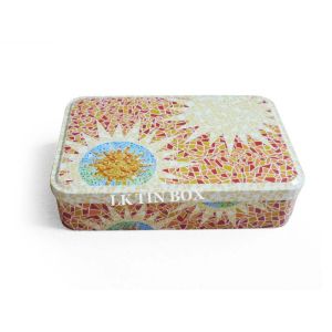 New Design Rectangular Chocolate Candy Tin Box For Christmas And Wedding