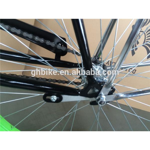 Green Aluminum Alloy Rim 26inch Cruiser Bike with Steel Fork Material and Green Color