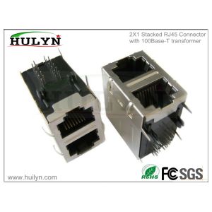 Quality RJ45 with transformer RJ45 JACK Stacked for sale