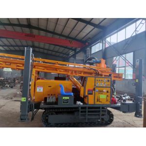 Crawler Mounted Hydraulic Water Well Drilling Rig With 260m Depth
