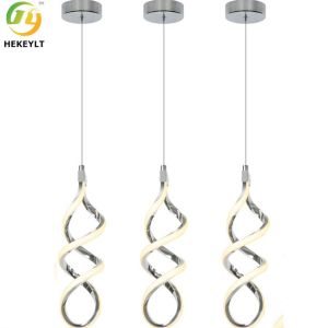 China LED Modern Nordic Pendant Light Chrome Geometric Aluminum on sale