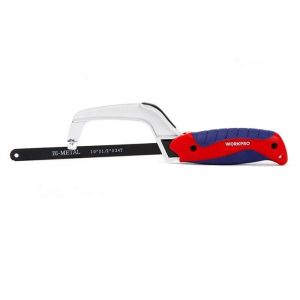 Light Solid Aluminum Metal Handle Manual Compact Small Blade Mini Hacksaw Frame