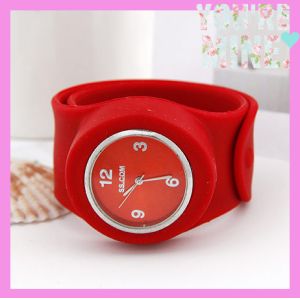 Hot sale colorful silicon slap watches for children