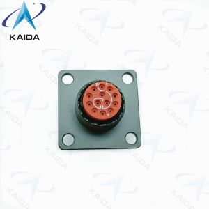 Crimp Wall Mount D38999 Series 2 Receptacle 500V 38999 Ethernet Connector 13